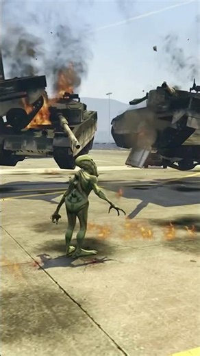 Alien Attacked the Military Base in GTA 5… 😳