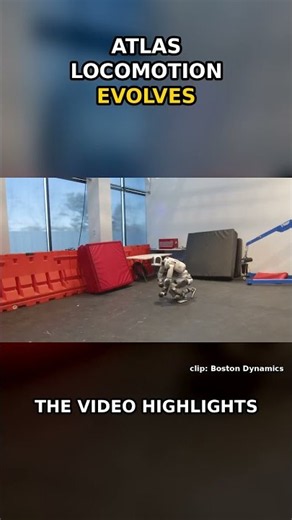 Boston Dynamics Atlas Demonstrates Advanced Locomotion 🤖 #shorts #ai