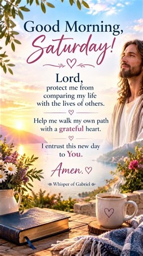 Good Morning, Saturday! 🌸 | Trust God's Plan for Your Life