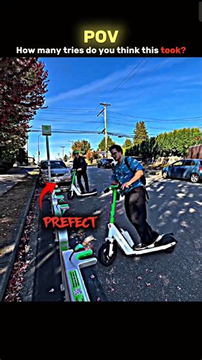 The Perfect Synchronized Scooter Docking Trick 🛴🔥 #scootertricks #electricscooter #POV #satisfying