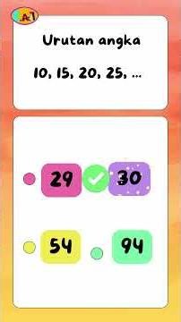 Uji Logikamu dengan Pola Angka Ini! (2) #videoedukasi #matematikasd #polaangka #belajaranaktk