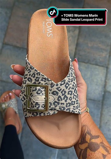TOMS Marin Leopard Print Slide Sandals