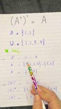 Double Complement Law | (A′)′ = A Explained with Easy Example | Infinity Math
