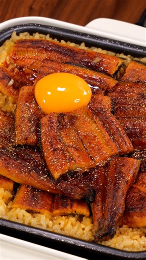 Grilled Eel Rice #food | kenty_cook