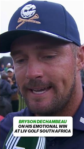 Bryson DeChambeau EMOTIONAL after LIV South Africa Win 😢 #brysondechambeau #livgolf #southafrica