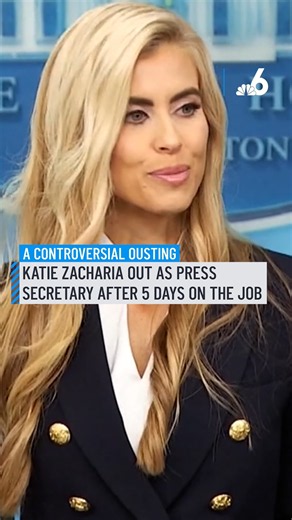 Katie Zacharia out as press secretary after 5 days on the job