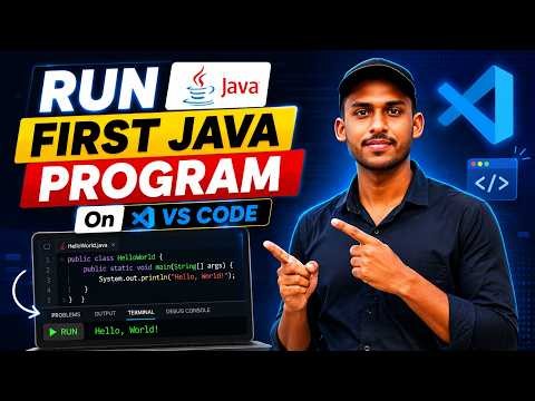 How to Run First Java Program On VS Code | Hello World in Java (Step-by-Step)