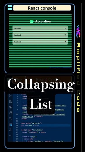 28: Collapsing List | React JS Programming