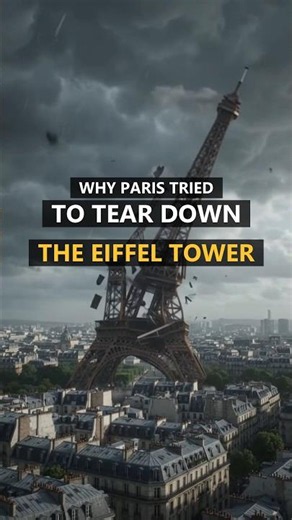 Why Paris Tried to Tear Down the Eiffel Tower 😱🗼 #architecture #construction #architecturehistory
