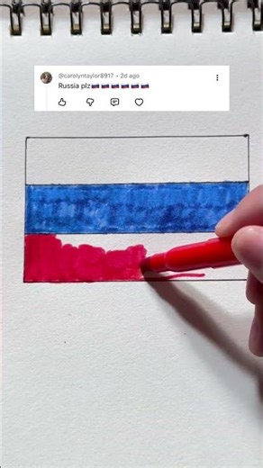 Drawing Russia Flag 🇷🇺 from Comments | Part 9