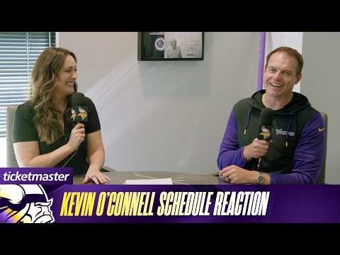 Kevin O'Connell Reacts to Minnesota Vikings 2026 Schedule