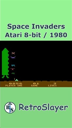 Space Invaders Gameplay Atari 8-bit