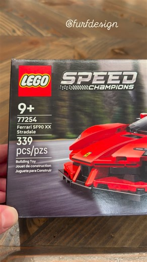 FurfDesign LLC on Instagram: "Here is my build review for Lego Speed Champions 77254 Ferrari SF90 XX Stradale! The build techniques used throughout this build were absolutely incredible and a true display of what Speed Champions can and should be! The final car looks great despite having an uncharacteristic gap at the top due to the rear window slope. The sides are a bit lacking compared to the real car, with the large rear air intakes being slightly out of place. The custom rims look great and 
