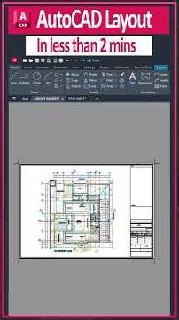 How to Create a Layout in AutoCAD | AutoCAD tutorial For Beginners #autocadpagesetup #autocadlayout