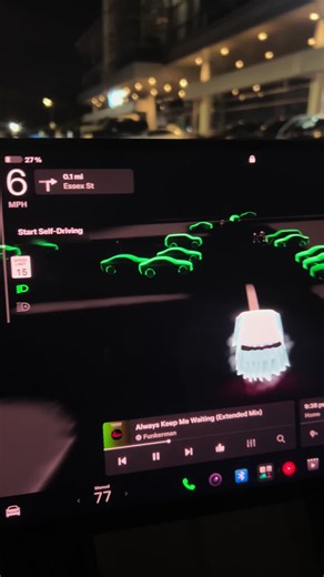POV: Tesla Halloween Update 👻 My car turned into a ghost, the pedestrians turned into skeletons… and just wait for the passenger at the end 💀 #halloween2026 #spookyseason #halloween #tesla #trickortreat
