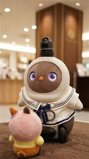 【LOVOTアイスちゃん】東京大丸でお友達ができたよ！素敵なお洋服に釘付け✨
