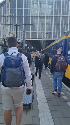 Raw Footage: Stepping Off the Train at Amsterdam Central 🚆 #shorts