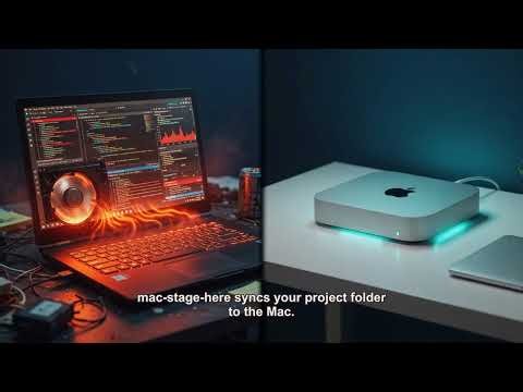 Windows AI Agent + Mac Mini Render Farm (The Split-Machine Pattern)