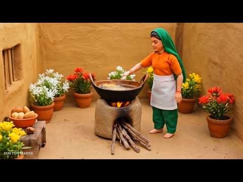 Miniature Juicy Jalebi Spiral 🟠 | Delhi Street Style | Satisfying Tiny Street Food