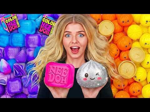 I Tried To Find RARE NeeDoh vs. Mystery Dumplings (challenge)