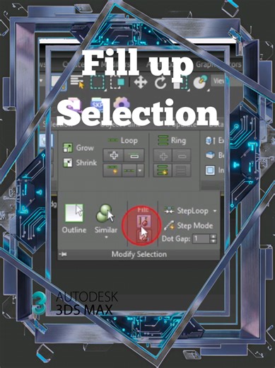 Master Fill Up Selection in 3ds Max Tutorial