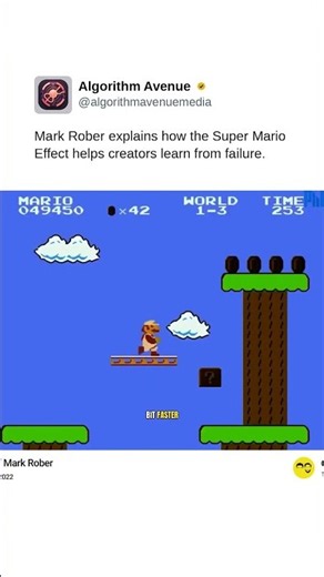 Mark Rober explains how the Super Mario Effect helps creators learn from failure.