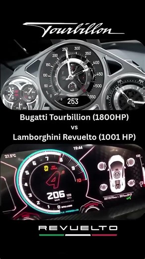 Bugatti Tourbillion races Lamborghini Revuelto #automobile #acceleration #fastcars #italiancars #car