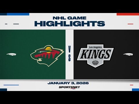 NHL Highlights | Wilds vs. Kings - January 3, 2026
