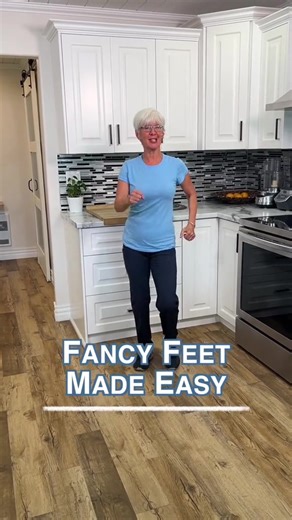 Dance Basics: This basic step can be used in many fancy dance patterns. This is just a fun step for now. Test the brain by doing it on the other side. #moveeveryday #fitnesstips #mobility #beginnerworkout #moveeveryday