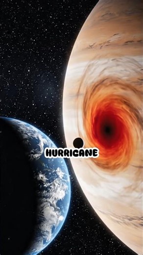 Earth vs. Jupiter’s Mega Storm 🌪️ #Space #NASA