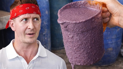 People eat this? That doesn’t sound safe. Then he went inside to see how it’s made