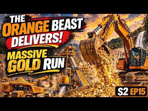 Gold Mining Simulator – S2 EP15: The Orange Beast Keeps Delivering! Massive Gold Production Run!