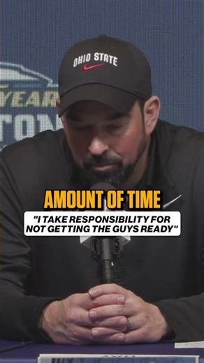Ryan Day after Ohio State's loss vs Miami in the CFP Quarterfinal ⬇️