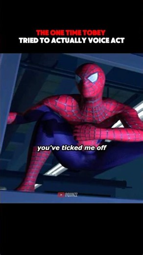When Tobey Maguire Actually tries to voice act…