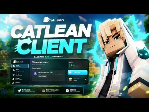 CatLean Client - The Best Free Minecraft Hacked Client for Java in 2026! (1.21 - 1.21.11+) ⚡️