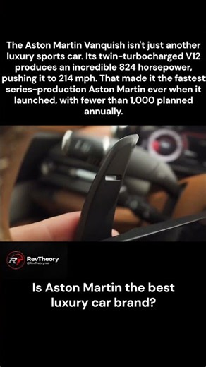 The Aston Martin Vanquish is an absolute V12 monster. 🔥