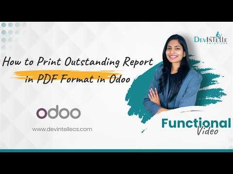 How to Print Outstanding Report in PDF Format in Odoo