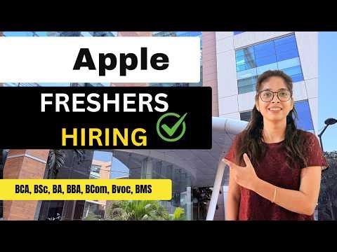 Apple Software Engineer Opening 2026 | Fresher Hiring