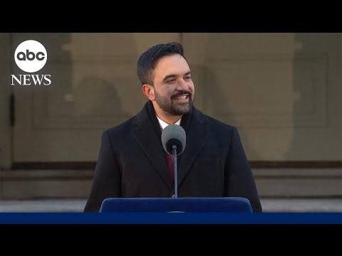 Zohran Mamdani speaks at public inauguration as New York City mayor
