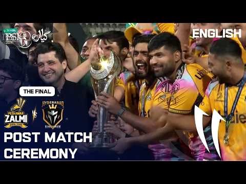 Post Match Ceremony | Peshawar vs Hyderabad | English | Final | Match 44 | HBL PSL 11 | MZB1K