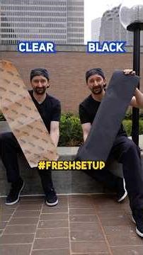 Clear VS Classic skateboard griptape! #skateboarding #skateboardvibes #skate