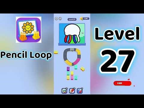 Pencil Loop Level 27 Walkthrough ✏️🧩| Tricky Drawing Puzzle Solution | Go Answer