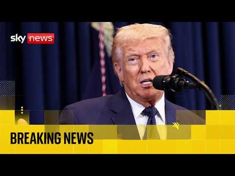 Trump gives update on Iran from White House briefing room