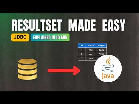 JDBC ResultSet Explained Clearly in 10 Minutes | BuildWithGanesh