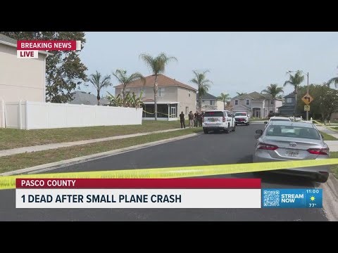 1 person dead, home damaged following Pasco County plane crash