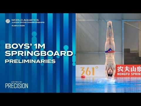 Boys' 1m Springboard (14-15) | Preliminaries | World Aquatics Junior Diving Championships 2026
