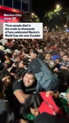Three killed in crush celebrating Mexico World Cup win