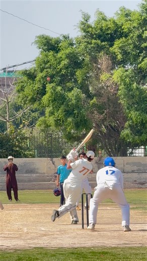 Aggressive Advancing Shot! #cricket #hardballmatch #cricketbatting #hardballbatting