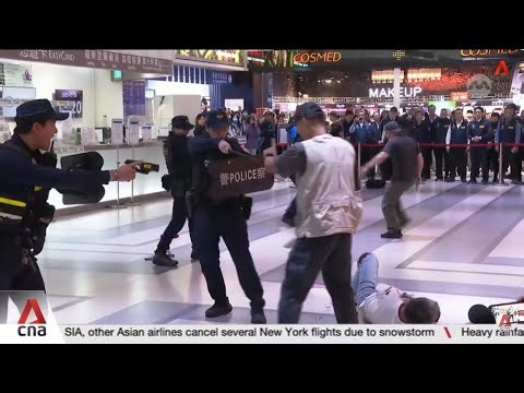Taiwan holds large-scale emergency drill at busy metro station