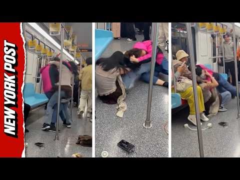 Women Have Ferocious Brawl Over Subway Seat in China